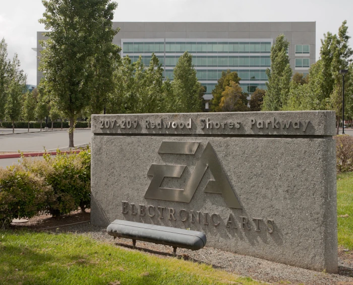 Das Bild zeigt die Firmenentrale von Electronic Arts in Kalifornien, hier wird der EA FC 26 Karrieremodus entwickelt