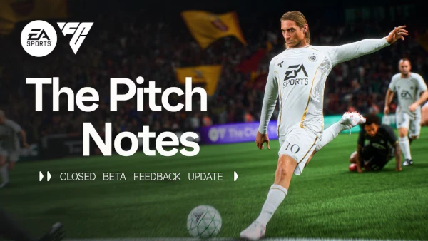 Das Bild illustriert die Pitch Notes für wichtige Updates und Verbesserungen im EA FC 26 Karrieremodus