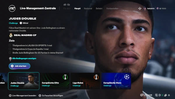 EA FC 26 Karrieremodus: Guide für die Live-Challenges