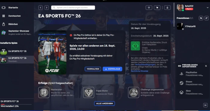 Wie man den EA FC 26 Karrieremodus schon früher spielen kann