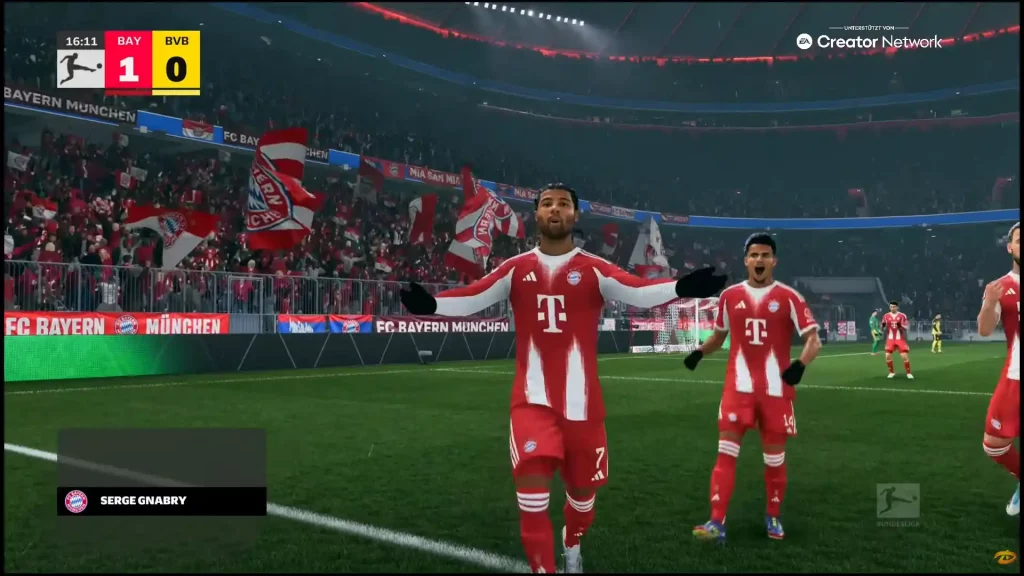 Das Bild zeigt die Allianz-Aena von FC Bayern München im EA FC 26 Karrieremodus