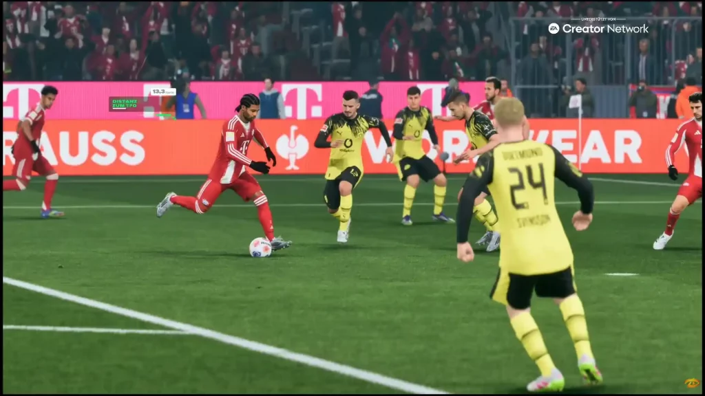 Das Bild zeigt das Gameplay im EA FC 26 Karrieremodus