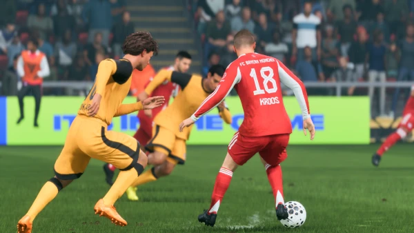 Das Bild zeigt den FC Bayern München im EA FC 26 Karrieremodus