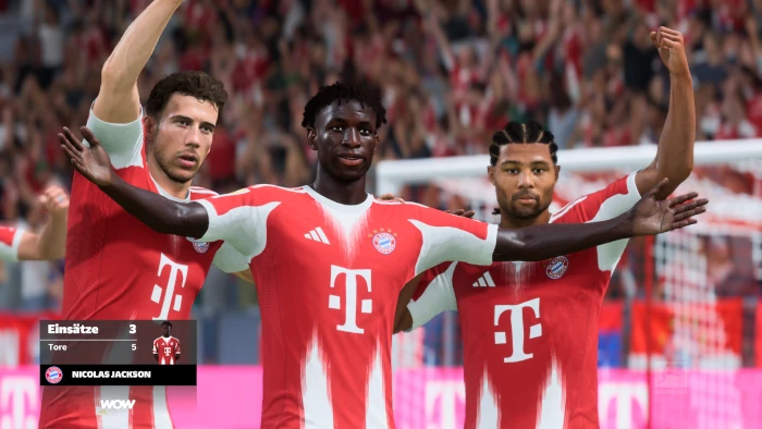 Das Bild zeigt Nicolas Jackson im EA FC 26 Karrieremodus