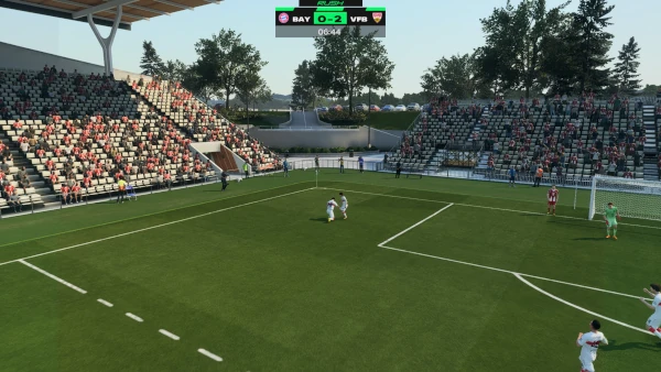 Das Bild zeigt das neue Jugendstadion im EA FC 26 Karrieremodus