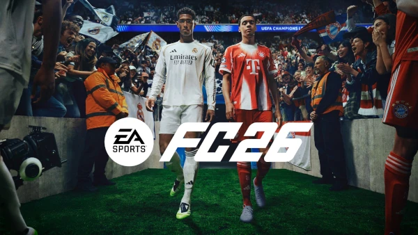 Das Bild zeigt Jude Bellingham und Jamal Musiala im EA FC 26 Karrieremodus