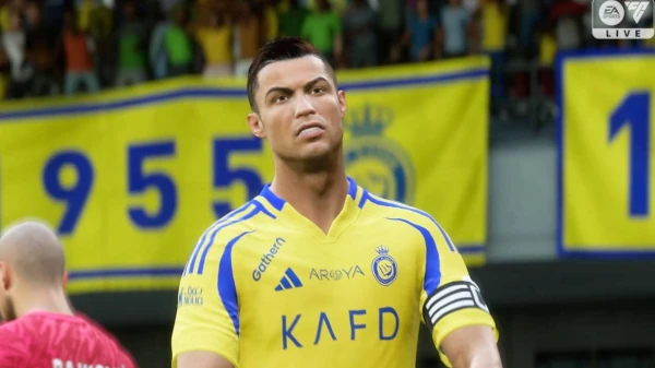 Das Bild zeigt Cristiano Ronaldo im EA FC 26 Karrieremodus