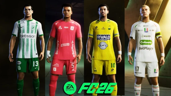 Das Bild zeigt Spieler aus Kolumbien im EA FC 26 Karieremodus