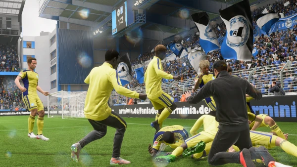 Das Bild zeigt die spielbaren Highlights mit Arminia Bielefeld im EA FC 26 Karrieremodus