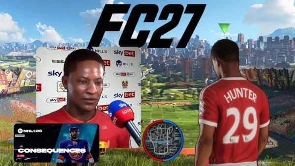 Das Bild zeigt den Storymodus mit Alex Hunter, der nach dem EA FC 26 Karrieremodus in FC 27 zurückkehren könnte