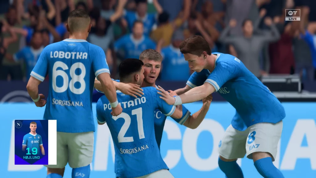 Das Bild zeigt den SSC Neapel im EA FC 26 Karrieremodus