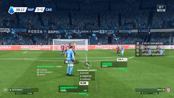 Das Bild zeigt den SSC Neapel im EA FC 26 Karrieremodus