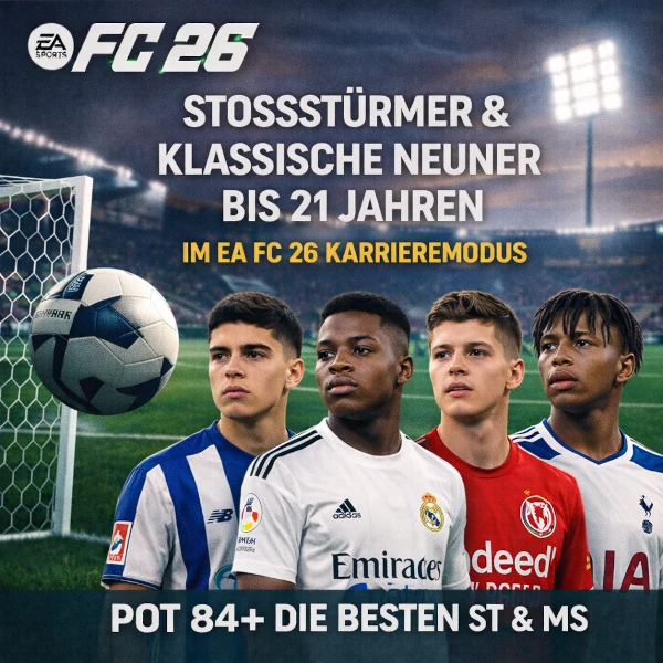 EA FC 26 Karrieremodus: Die besten Talente Stoßstürmer und Neuner