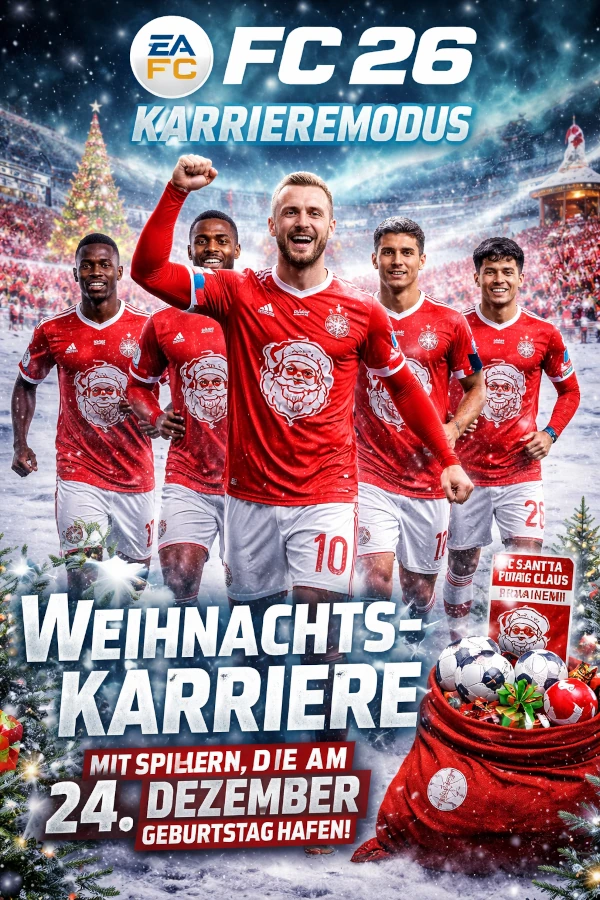 EA FC 26 Karrieremodus: Weihnachts-Karriere mit dem FC Santa Claus starten!