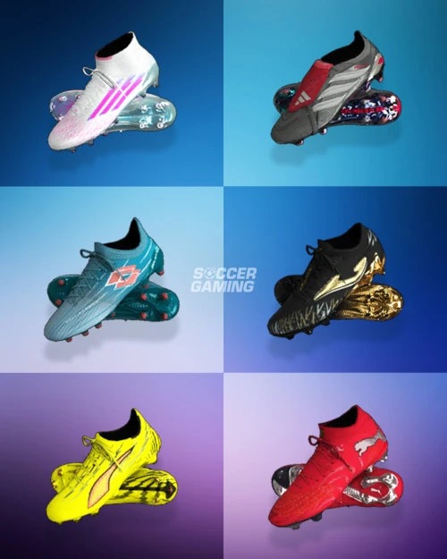 Das Bild zeigt neue Schuhe im EA FC 26 Karrieremodus