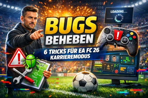 Das Bild zeigt, wie man Bugs im #Fc26 #Karrieremodus behebt