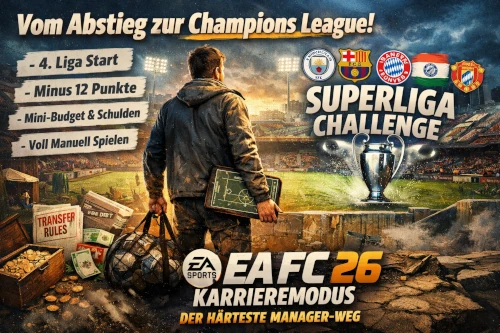 Das Bild zeigt ultimative Challenges im EA FC 26 Karriermeodus