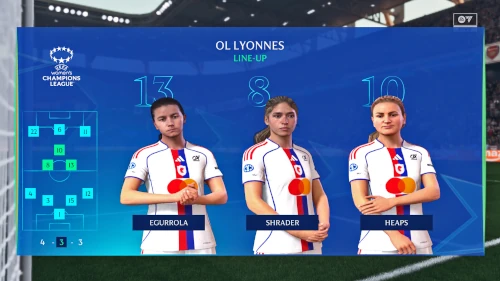 Das Bild zeigt die Women's Champions League im FC 26 Karrieremodus