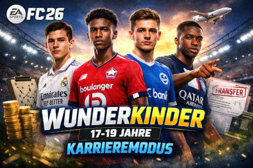 Das Bild zeigt Wunderkinder im EA FC 26 Karrieremodus