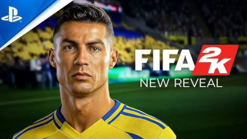 Das Bild zeigt Cristiano Ronaldo als möglichen Titelstar eines neuen Games Fifa 2K als Konkurrenz zum EA FC 26 Karrieremodus