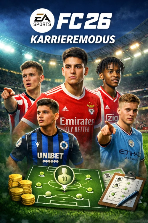 Das Bild zeigt Talente im #FC26 #Karrierremodus als Spielmacher.