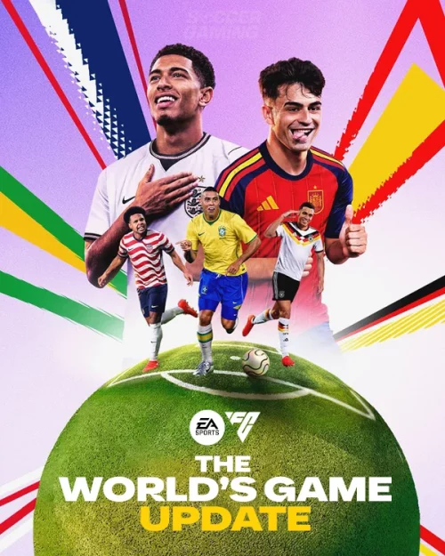 Das Bild zeigt The World's Game Update im EA FC 26 Karrieremodus