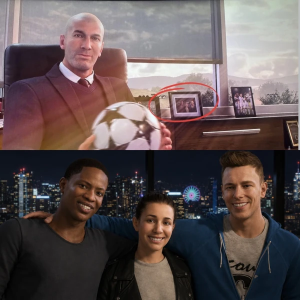 Das bild zeigt, wie Alex Hunter schon im Intro zum EA FC 25 Karrieremodus zu sehen war, jetzt in EA FC 27 Karrieremodus zurückkommt