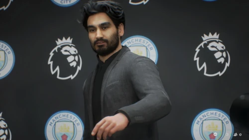 Das bid zeiigt Iklay Gündongan als Trainer von Manchester City im EA FC 26 Karrieremodus