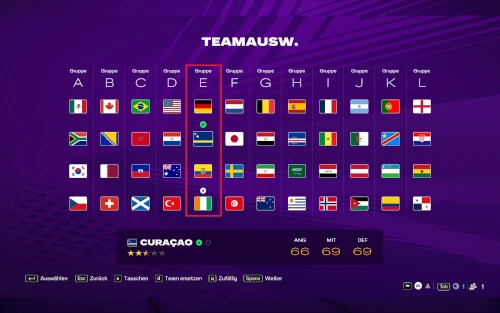 Das Bild zeigt den Spielplan zur WM im Worlds Game Modus und im EA FC 26 Karrieremodus