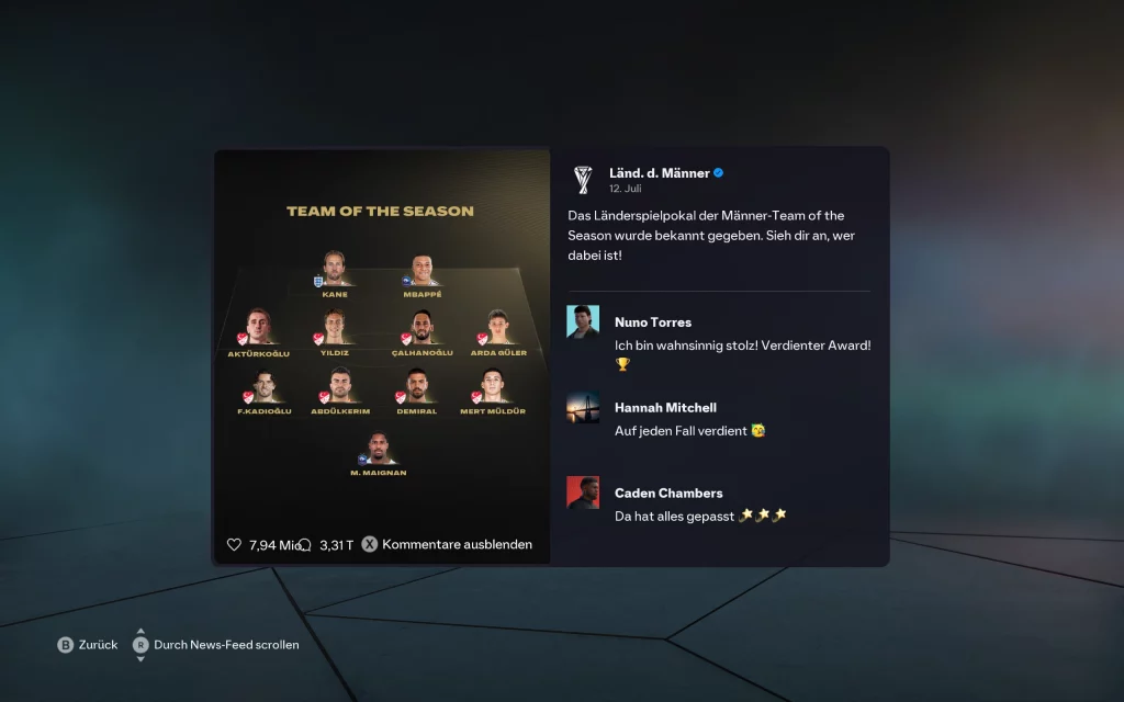 Das Bild zeigt den World's Game WM-im EA FC 26 Karrieremodus