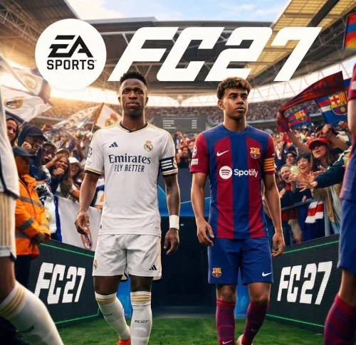 Das Bild zeigt ein mögliches Cover für den EA FC 27 Karrieremodus