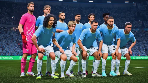 Das Bild zeigt Lazio Rom, das in den EA FC 27 Karrieremodus zurückkehrt