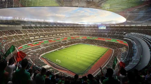 Das Bild zeigt das Atztekenstadion im EA FC 27 Karrieremodus