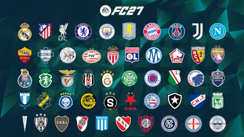 Das Bild zeigt die Partnerclubs im EA FC 27 Karrieremodus