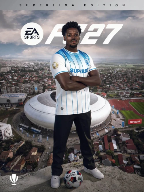 Das Bild zeigt die Partnerschaft von EA mit Rumänien im EA FC 27 Karrieremodus