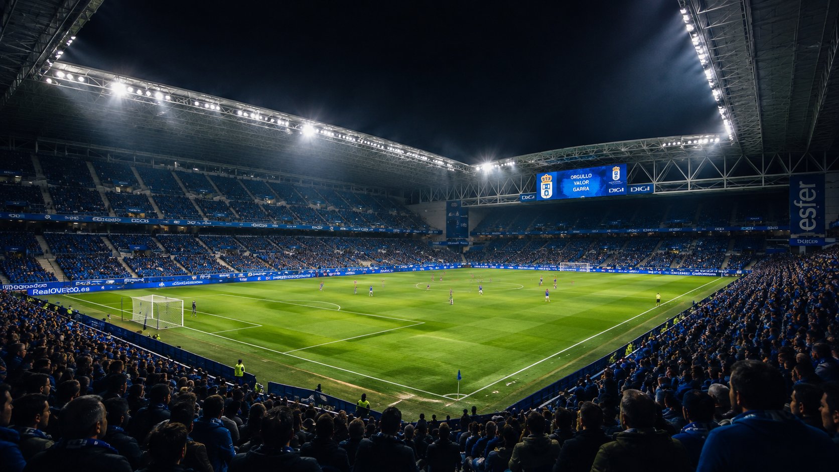 Da KI-Bild ziegt das Stadion in Oviedo im EA FC 27 Karrieremodus
