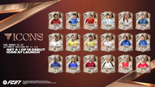 Das Bild zeigt die Icons im EA FC 27 Karrieremodus