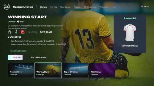 Die Challenge "Winning Start" ist eine der, die zu Beginn im EA FC 27 Karrieremodus integriert ist