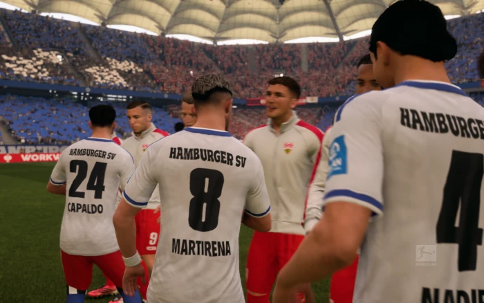 Das Bild zeigt den Hamburger SV im EA FC 27 Karrieremodus