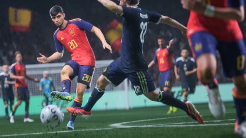 Das Bild zeigt die Nationalmannschaft von Spanien im EA FC 27 Karrieremodus
