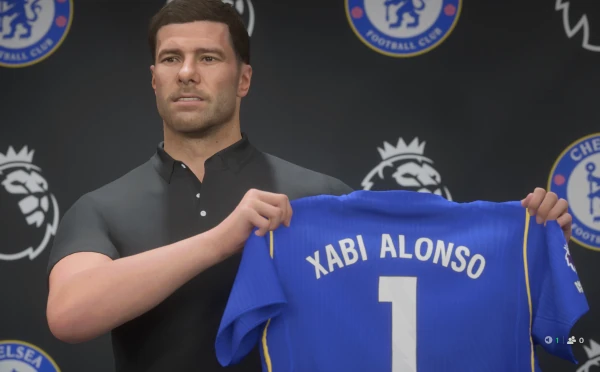 Das Bild zeigt Xabi Alonso im EA FC 27 Karrieremodus