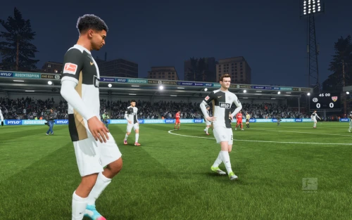 Das Bild zeigt Spieler der SV Elversberg im EA FC 27 Karrieremodus