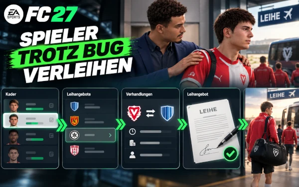 Das Bild zeigt, wie Leihen im EA FC 27 Karrieremodus funktionieren