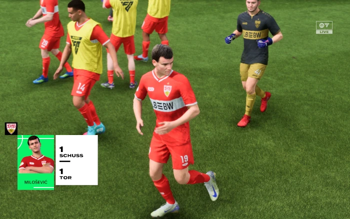 Das Bild zeigt Jovan Milosevic im EA FC 27 Krarrieremodus